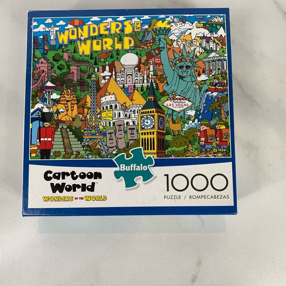 Cartoon World Wonders of World Buffalo Puzzle